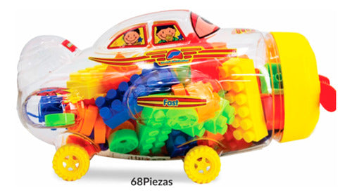 Bloques De Construccion En Embase Forma Avión