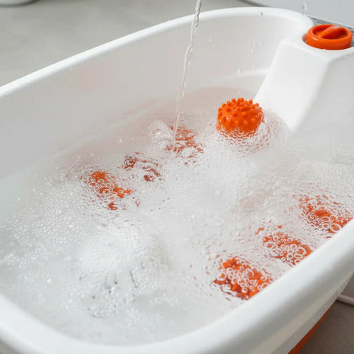 Masajeador De Pies Electrico Spa Burbujas Hidromasaje Blanco