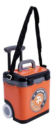 Carro De Herramientas Con Sonido En Caja Niño 19 Piezas