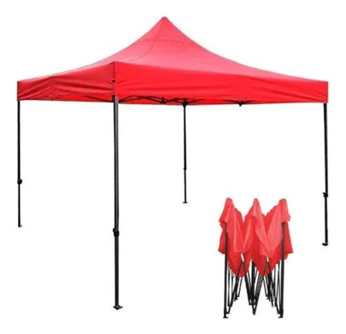 Gazebo Plegable Estructural Reforzado Patio Jardin 3 X 4.5 M