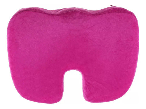Almohadon Cojin Viscoelastico Lumbar Para Asiento Noobe Blanco/celeste No
