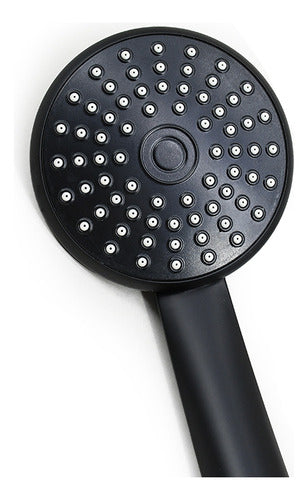 Monocomando Ducha Sin Trans Negro Frio Caliente