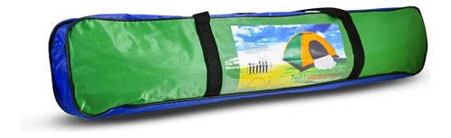 Carpa Igloo 6 Personas 2.2x2.5x1.5 Lh-3983 Azul/naranja