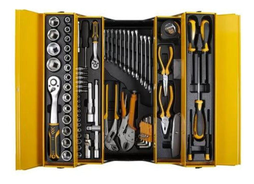 Caja Valija Herramientas 85 Piezas Metálica Cromo Vanadio