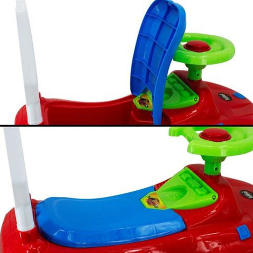 Buggy Clásico Infantil Con Luz, Sonido, Bocina Y Respaldo