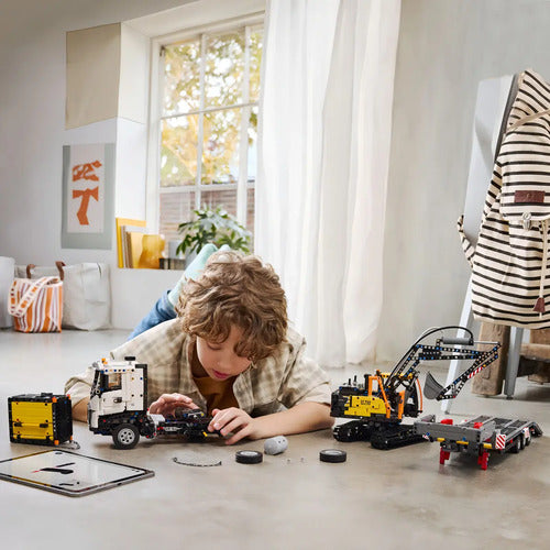Lego Technic Camión Fmx Y Excavadora Eléctrica Volvo 42175 2274