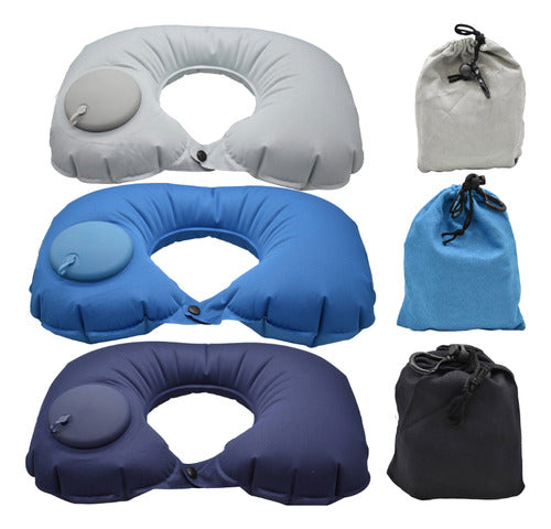 Almohada De Viaje Inflable 40x28cm
