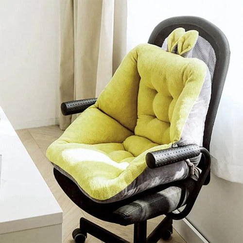 Asiento Cojin Almohadon Para Sillas Armchairs Amarillo Liso