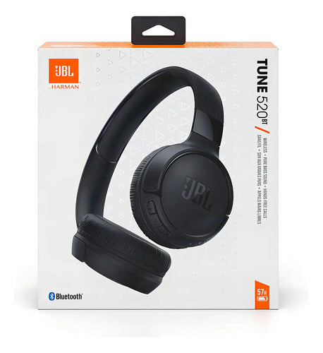 Audifonos Diadema Jbl Tune 520bt Bluetooth Mas De 50 Horas Color Negro