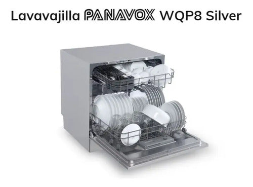 Lavavajillas Panavox Wqp8 Silver 8 Servicios Gris Oscuro Gris Oscuro