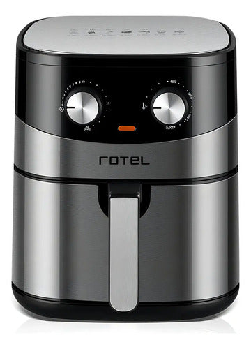 Freidora Sin Aceite 6l Eco Rotel 1500w Color Negro 72800