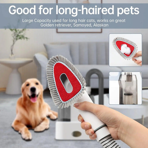 Corta Pelo Mascota Con Aspiradora Secadora Esquiladora 4en1 Disponible