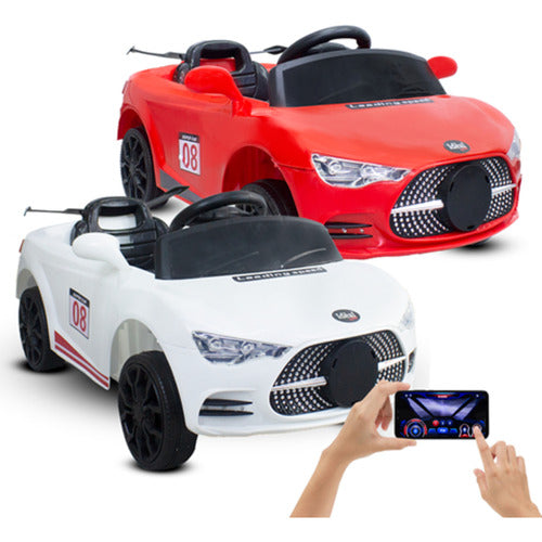 Auto A Batería Control Remoto Luz Sonido Música App Celular