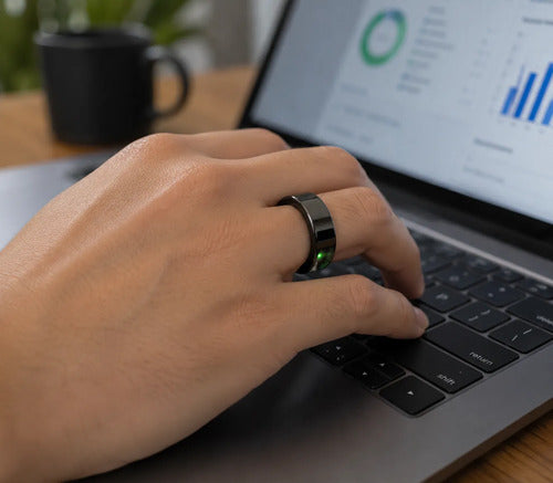 Anillo Inteligente Aro Smart Ring Monitor Salud Bluetooth Negro 12