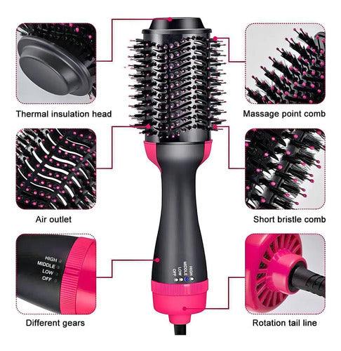Cepillo Alisador Secador One Step Eléctrico 360