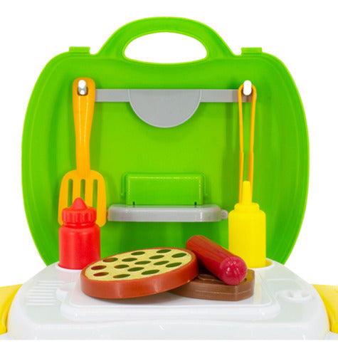 Valija Parrillero Juguete Infantil Con Accesorios