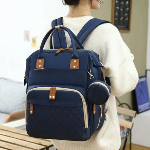 Mochila Maternal Convertible Con Cambiador Disponible Oxford