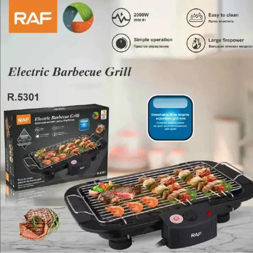 Parrilla Electrica Taurus Carne Verduras Pescado Color Negro