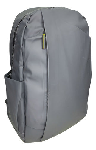 Mochila Forrada Impermeable Gris 42x30x15cm