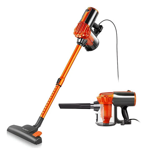 Aspiradora Vertical De Mano Muy Potente Gran Capacidad Naranja