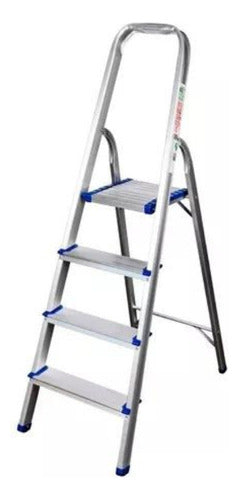 Escalera De 4 Escalones De Aluminio Vigore