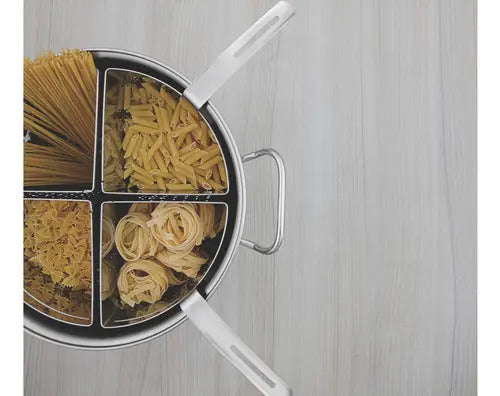 Olla Cozi-pasta Acero Inox. 4 Piezas Profesional Tramontina Gris