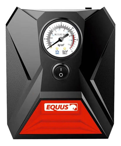 Compresor Inflador De Neumáticos 12v C/luz Led Equus