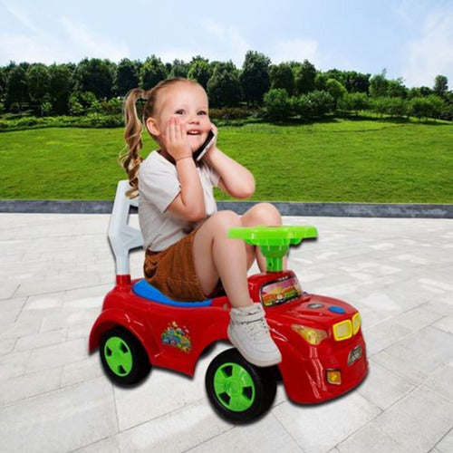 Buggy Clásico Infantil Con Luz, Sonido, Bocina Y Respaldo