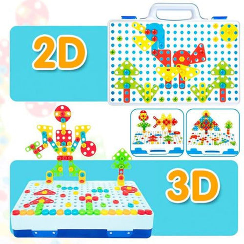 Puzzle Mosaico 3d Para Armar Con Herramientas