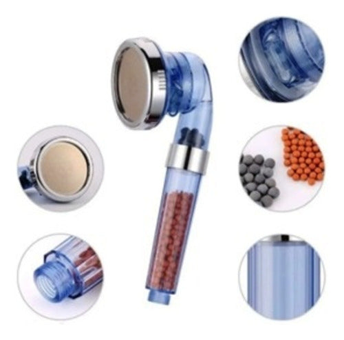 Duchero Vigore Con Filtro Piedras Volcánicas 24 X 8 Cm