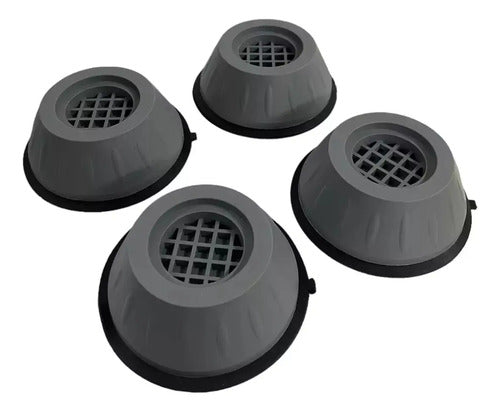 Soportes De Goma Antivibración Para Lavarropas Y Secarropas Gris