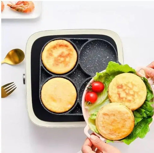 Sarten Antiadherente Desayunos Cocina Huevos Tortillas Gris