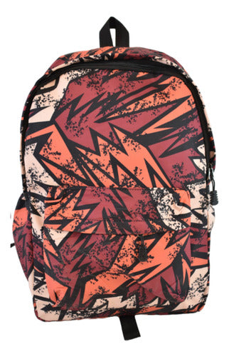 Mochila Escolar Estampada 17 Pulgadas 42x30x12cm.