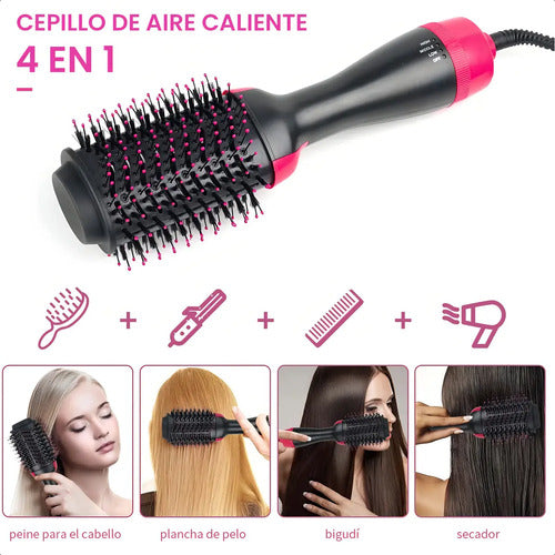 Cepillo Alisador Secador One Step Eléctrico 360
