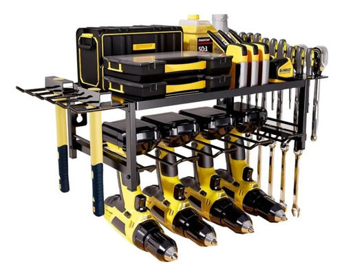 Organizador De Herramientas Metalico De Pared Con Ganchos
