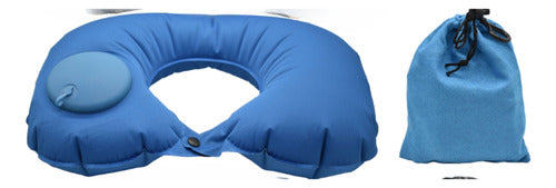 Almohada De Viaje Inflable 40x28cm