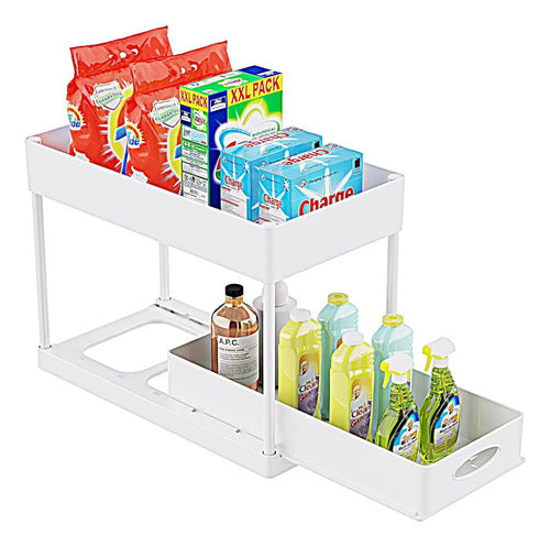 Organizador Deslizante Almacenamiento Orden Cocina Baño