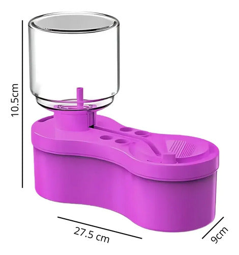 Limpiador De Pinceles Y Brochas Con Dispensador De Agua