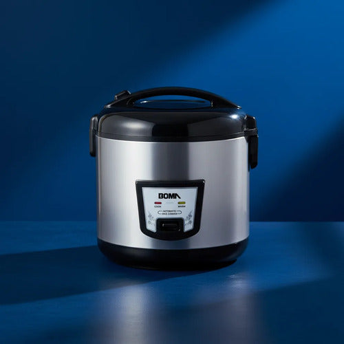 Olla Arrocera Electrica Boma 4 Litros Antiadherente Negro 50/60hz