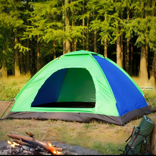 Carpa Igloo 3 Personas 1.5 X 2 X 1.10m Lh-3981 Verde/azul