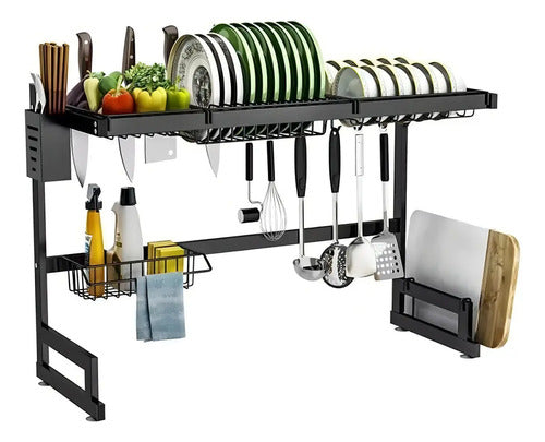 Escurridor De Vajilla Colgante Multiusos Deend De 65 Cm Negro