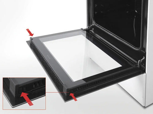 Cocina Panavox A Gas Inoxidable 50 Inox