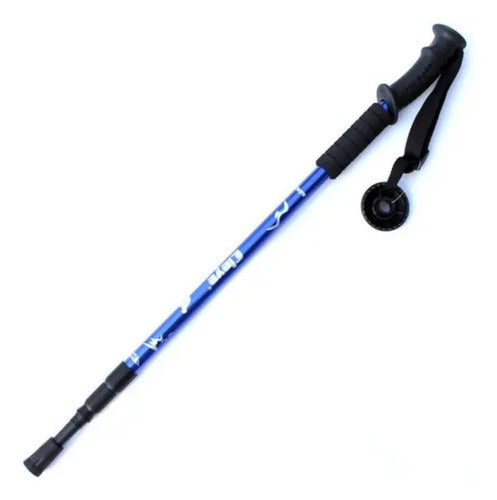 Baston De Tekking Senderismo 135cm Antishock Color Rojo