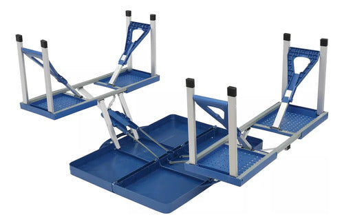 Set De Camping Plegable Patio Jardin 85x65cm Portatil