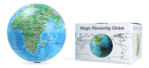 Globo Terráqueo Giratorio Con Luz 14cm
