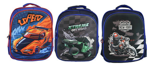 Mochila Escolar 3d Doble Bolsillo 36x29cm