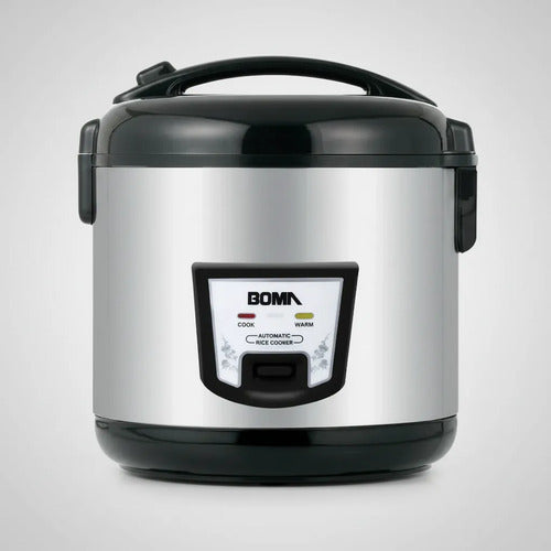 Olla Arrocera Electrica Boma 4 Litros Antiadherente Negro 50/60hz