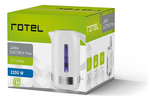 Jarra Eléctrica Plus Blanca Rotel 1.7l - Blanco