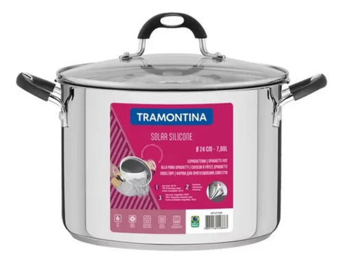 Olla Tramontina Solar Olla Para Spaghetti 62517/248 Inox Cts Gris