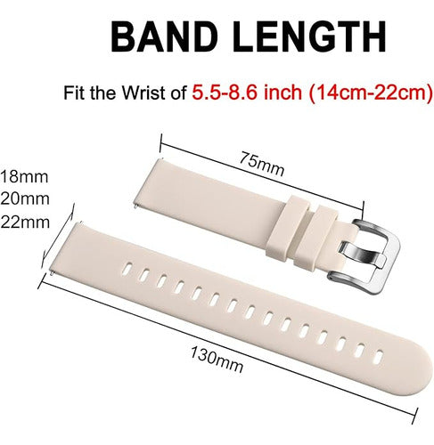 Malla Reloj Silicona Lw11 Hebilla Metalica